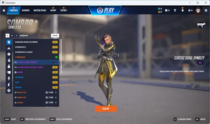 CLASSIC SEOUL DYNASTY / CLASSIC SEOUL DYNASTY AWAY / Overwatch 2 / Full Mail Access / see the picture / Please Read Description / Mckil