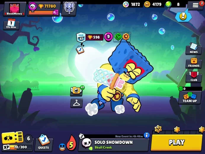71 k cup/90 brawl/244 skin /42 brawl max _hyperchard/4100 trophy/Lifetime warranty warranty(C2169)
