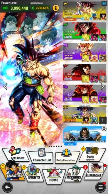 213M Total Power|LV 160|2LR+6UL+14LL|Bardock,SS3 Goku(Mini)|SS Goku(Merah),SS4 Gogeta,FF Frieza:Full Power|Android|(DBL1028)	
