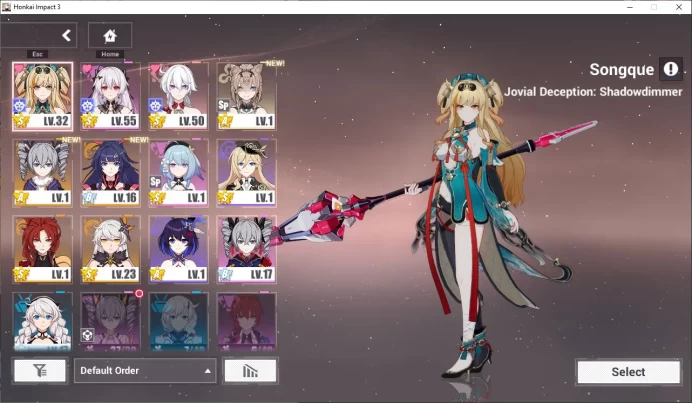 SEA Lv 57|4K Cryst|2 Fullset (Kiana Badum Fiery,Theresa Lunar Vow), Songque Jovial decep,Kiana Hotvi 1/4,etc|TakeMail|HI862