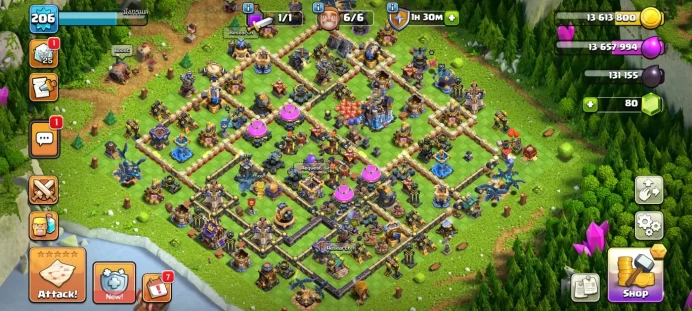 Town hall 18 Xp 206, 8 equipment epic, C5969