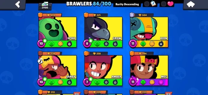 STOCK91 // 27k Trophies, 84 brawlers, 12 legendary, 13 strength 11, 6 hypercharge, 19k bling, 80+ skins
