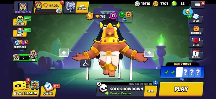STOCK91 // 27k Trophies, 84 brawlers, 12 legendary, 13 strength 11, 6 hypercharge, 19k bling, 80+ skins