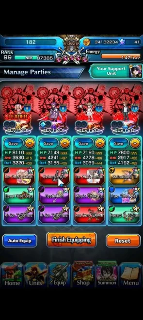 Global|Rank 99|27 Ascend+4 TW|[S Miyu,Emiya,Fren,Chloe]+TW,Shadow,Sayaka,Isliid,Luhan,Etc|Lpot 331|Check SS(GS2373)