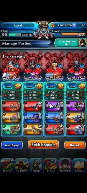 Global|Rank 55|9 Ascend+2 TW|Rimuru+TW,Shizu+TW,Jay,Oikatzo,Liza,Diablo,Etc|Lpot 159|Check SS(GS2377)