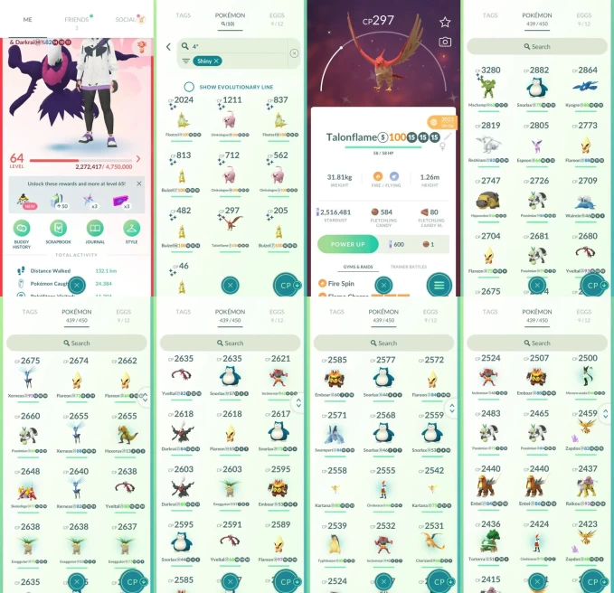 AC1422 -lv 64 Valor | x1 3000CP | x136 2000CP | x54 Legendary | x10 SHUNDO | x65 shiny | x18 100IV | Shiny guzzlord Genesect Darkrai | shundo Ta
