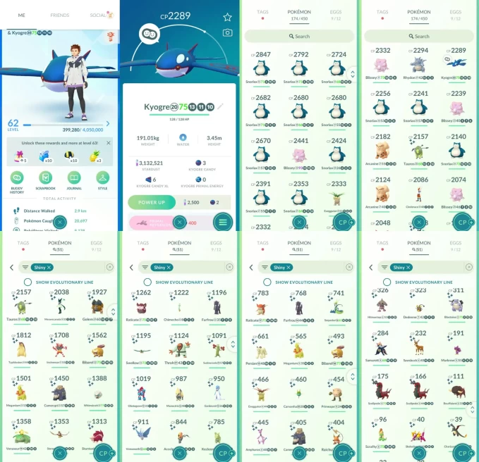 ACm1425 -lv 62 Mystic | x26 2000CP | x1 Legendary | x51 shiny | x8 100IV | Kyogre | Shiny Meowscarada Typhlosion Incineroar Meganium Venusaur Se