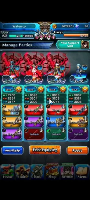 Global|Rank 53|127 CC+13 Ascend|Inumuta+TW,Kaname+TW,Roy,S Miyu,Chloe,Kirisame,Platina,Etc|Lpot 128|Check SS(GS2383)