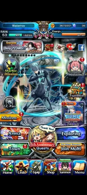 Global|Rank 53|127 CC+13 Ascend|Inumuta+TW,Kaname+TW,Roy,S Miyu,Chloe,Kirisame,Platina,Etc|Lpot 128|Check SS(GS2383)