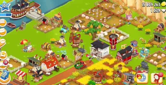 D133◆Farm Lvl 101◆15.8M Coins◆Barn Storage 10,150◆Silo Storage 3050◆8k+ Barn Tools◆369 Silo Tools◆1039 Diamond◆6 Months Warranty