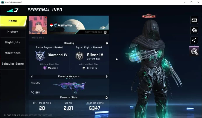 ASIA|1 ETERNAL Kraken-VoidCloak+ MELE Katar-Claw|9 ULTRA[Ran,Volt,M4A1,Vector,AK47,INP9,M700,Etc]|NetEase|Check SS(BLS3807)