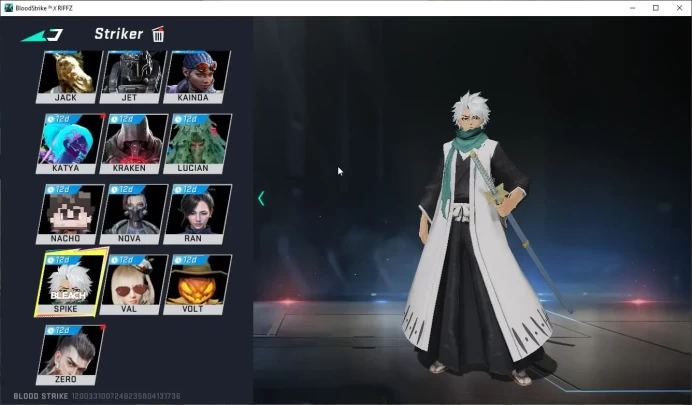 ASIA|Collab BLEACH Lv3 UZI-Zangetsu,Spike-Toshiro,+MELE Zenpakuto-Hyorinmaru,EVA SCAR-08|12 ULTRA|LMT RPK,MP7|NetEase(BLS3812)