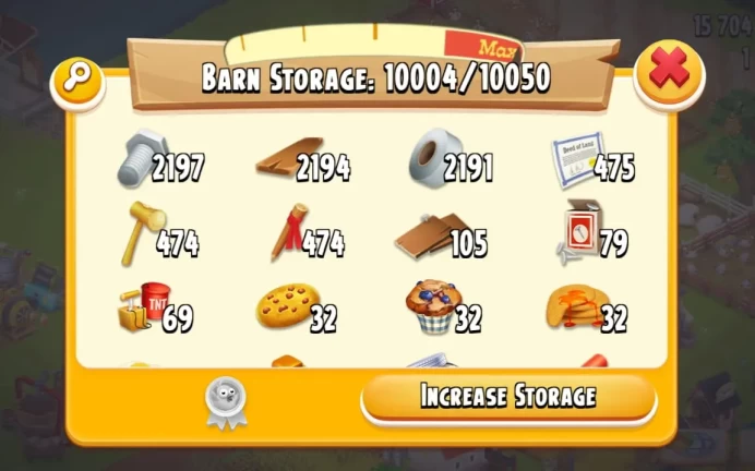 Silo Storage 3050◆Barn Storage 10150◆Farm Lvl 100+◆15.8M+ Coins◆Rare Farm