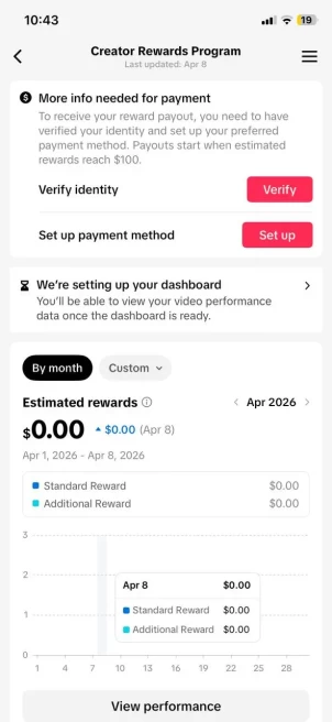 France Monetized Account Creator Rewards Program Active | 10.4k Real Followers & 37.3k Likes | Live Acess+ Full Access + Acc in Good Standing