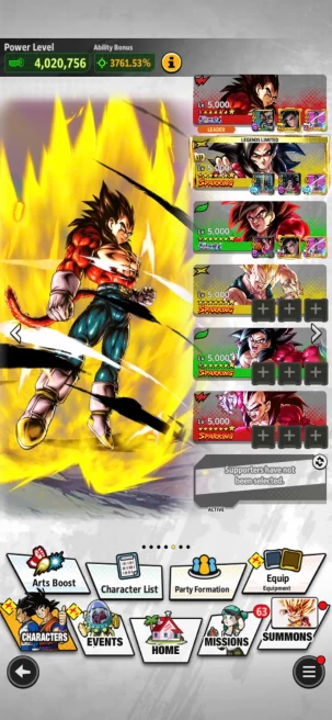 D70-IOS+Android-Team GT-UL(SS4 Goku Red Star+UL SS4 Vegeta)+Good Equipment+SS4 Goku Zenkai+Super Baby 2+SS4 Goku and Vegeta