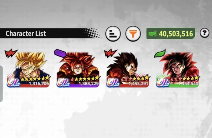 B73-IOS+Android-Team GT-UL(SS4 Goku Red Star+UL SS4 Vegeta+SS4 Gogeta Red Star)+Equipment+Super 17+SS4 Goku and Vegeta