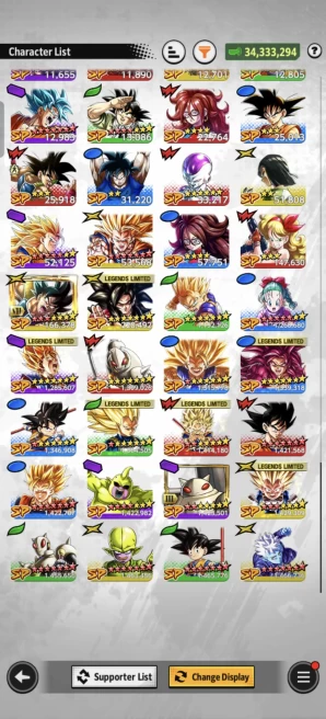 B72-IOS+Android-Full Team Daima+LR SS3 Goku Full Red Star+SS4 Goku+SS3 Vegeta Mini+Goku Mini+Good Equipment