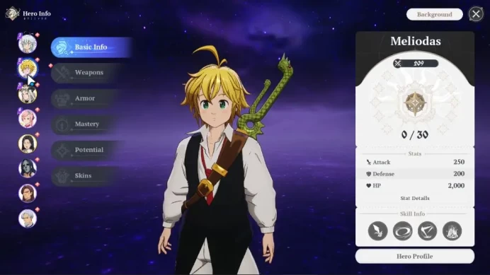 SEA| Fresh Starter Lvl 2 |3 SSR| Meliodas, Drake, Guila +SSR Selector & 5 SR | 100 Star Frag | Log Netmarble|Take Email|SDO1010