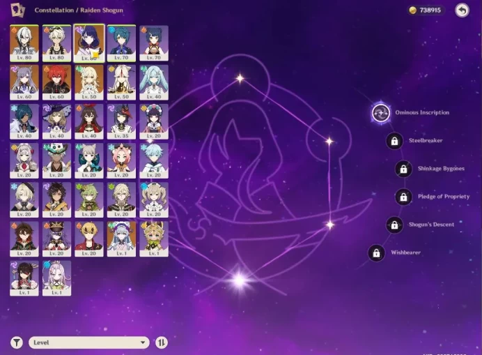 ASIA|AR48|2 Limited +1(*5Weapon)|RaidenC1+sign,Arlecchino,Diluc,Keqing|Reoni On|1Skin|McMale|TakeMail|CheckSS(GI5763)