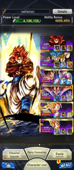 VIP ACCOUNT-5 Ultra Red star-Ul ss4 gogeta-UL gogeta blue full-Team Fusion-GT-41 LL good stars-Vip Sp Red-37 Zenkai Vip Red Star-Vip Equip (239)