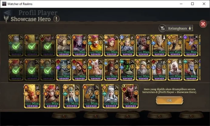 GLOBAL 60x|14M Power|15 Lord[ValderonA4,Praetus,Iovar,Etc]|117 Legend[Lady AlexA2,KigiriA5,WukongA5,DiaochanA2,Etc]|(WOR1164)