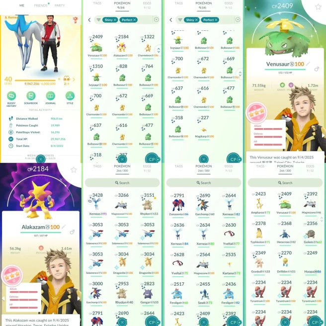 AC1045 Instinct | x10 3000CP | x75 2000CP | x14 SHUNDO Venusaur Alakazam |x2 Palkia x4 Giratina x17 Xerneas (x1 Shiny) x2Yveltal x2Zacian x2Zama