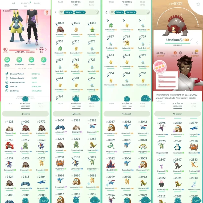 AC1046 - Valor | x164 Legendary | x320 2000CP | x15 SHUNDO Ursaluna | x1 Lucario Shiny x4 Riolu Shiny Articuno Galar Mewtwo  x11 Kyogre (x1 Shin