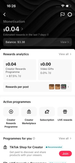 Instanly Delivery/ USA Monetized 83K Real Followers+320K Real Likes Account/ Creator Rewards Program Activated/ Full Access