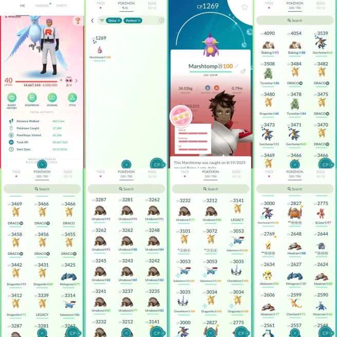 AC1016 - Valor | x49 3000CP | x118 2000CP | x1 SHUNDO Marshtomp | x3 Articuno (x1 Shiny) x2 Zapdos x8 Moltres x3 Cobalion (x1 Shiny) Hoopa Genes