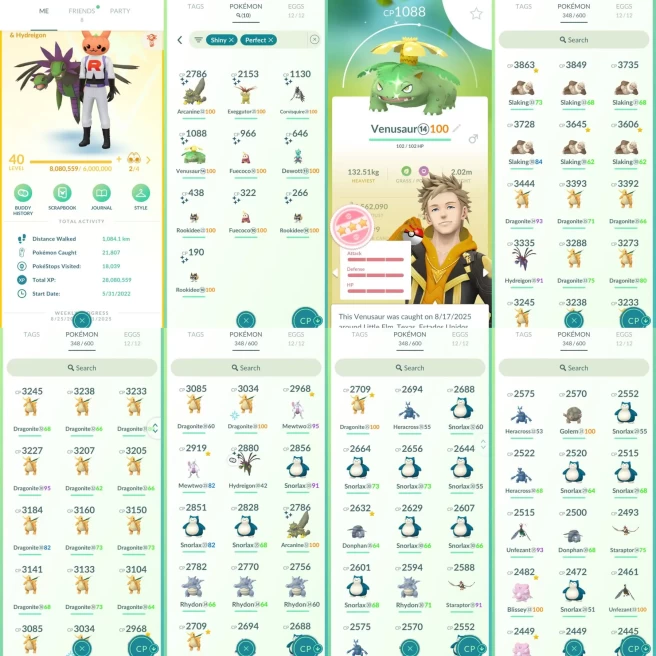 AC1011 - Instinct | x26 3000CP | x133 2000CP | x10 SHUNDO Venusaur | x18 Mewtwo Latios Latias x2 Groudon x17 Deoxys x22 Hydrigon (x20 Shiny) Mel