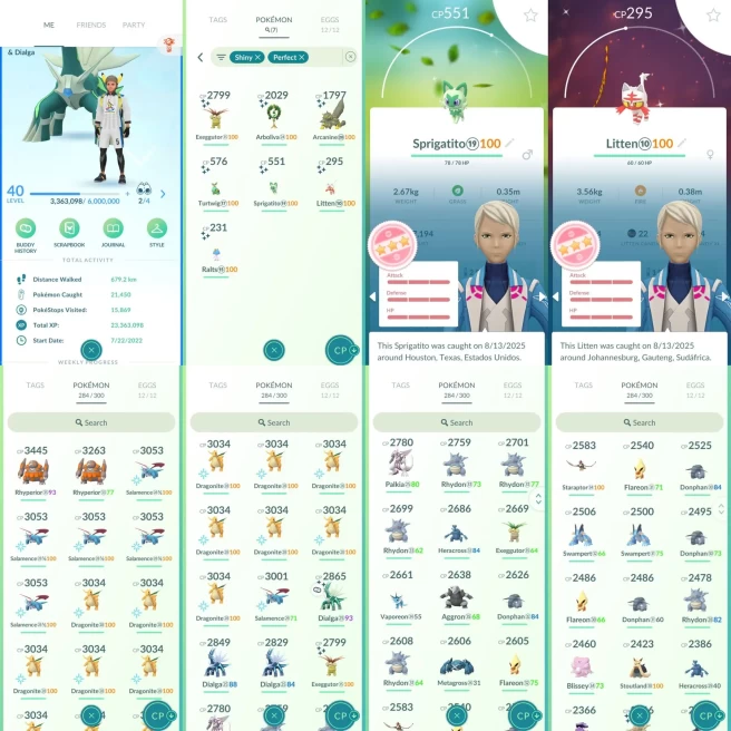 AC1008 Mystic | x17 3000CP | x94 2000CP | x7 SHUNDO Springatito Litten | x9 Dialga (x1 Shiny) x7 Palkia Zacian Zamazenta | 100IV x5 100IV x9 Dra
