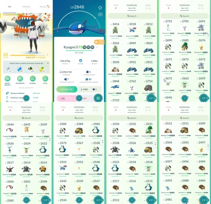 AC1436 -lv 65 Instinct | x7 3000CP | x181 2000CP | x45 Legendary | x1 SHUNDO | x38 shiny | x5 100IV | Shiny Guzzlord | Darkrai Genesect Celestee