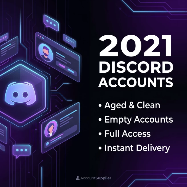  2021 Discord Account | Aged & Verified | Full Access | Instant Delivery