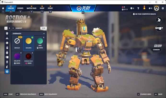 3 Gold Weapons / Full Mail Access / see the picture / Please Read Description