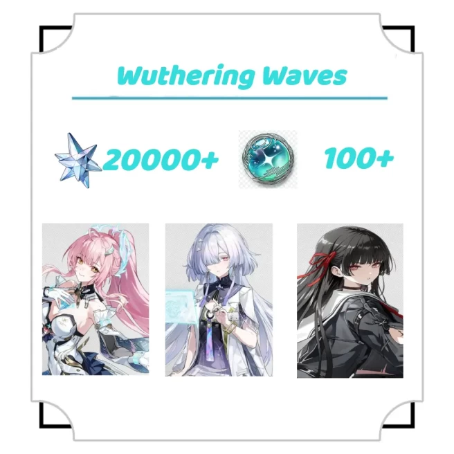 America|AEMEATH+MORNYE+CHISA+ +Astr|AEMEATH+MORNYE+CHISA+ +Astrite：20000++ustrous:100| Random 4 stars |Fast deliveryThe novice pool is not used