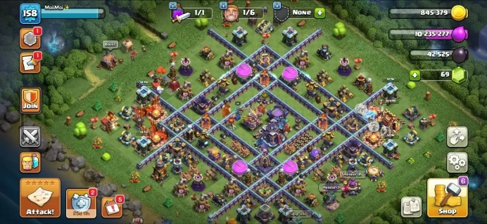 Th15 Almost Max [] Heros 89-90-65-40 [] XP-158 [] 8 Epic High Lvl [] All Wall Max [] Strong Defance [] BEST-DEAL