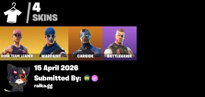 [PC/PSN/XBOX] 4 skins | Deluxe STW | Rose Team Leader | Warpaint | Ol' Woody | 1450 VB