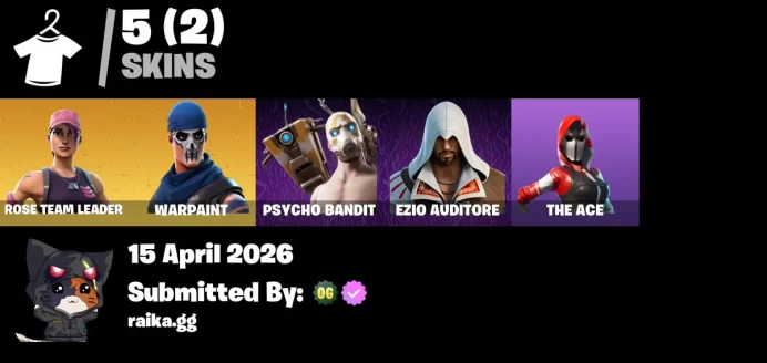 [PC/PSN/XBOX] 5 skins |Deluxe STW | Psycho Bandit |Hot Marat | Rose Team Leader | Ol' Woody | Tech Axe | 1100 VB