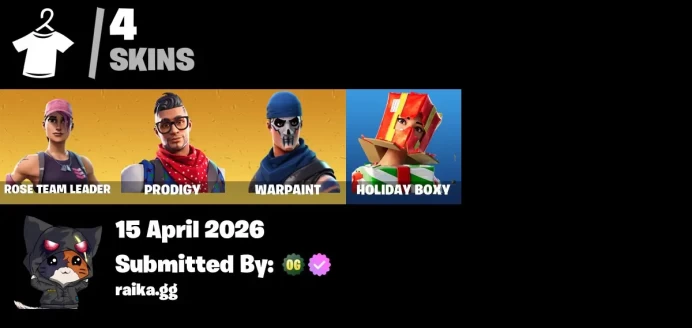 [PC/PSN/XBOX] 4 skins |Deluxe STW | Prodigy |Rose Team Leader |Slurp Co.  | 1100 VB