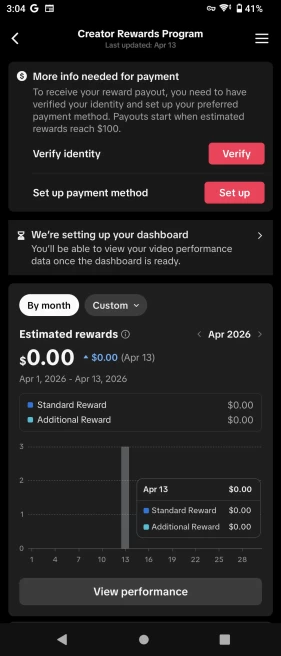 France Monetized Creator Rewards Account – 10K+ Organic Followers | 190K+ Likes | Full Ownership + Verified Clean History | Instant Earnings