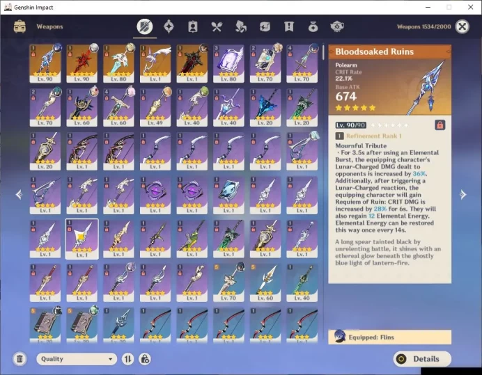 ASIA|AR 56|2 Limited +5(*5Weapon)|[FlinsC2,Arlecchino]+Sign|Mc Male|Take Mail|Check SS(GI5770)