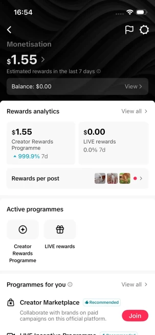 Instanly Delivery/ USA Monetized 29K Real Followers+110K Real Likes Account/ Creator Rewards Program Activated/ Full Access