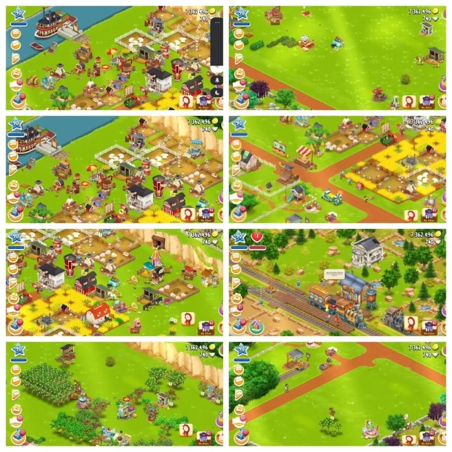 7.5K Barn Tools◆Farm Level 90+◆7.3M+ Coins◆7,550 Barn Storage◆Silo Storage 2,150◆740 Diamond◆Town Hall Unlocked◆27 Slot◆Best Price in the Market