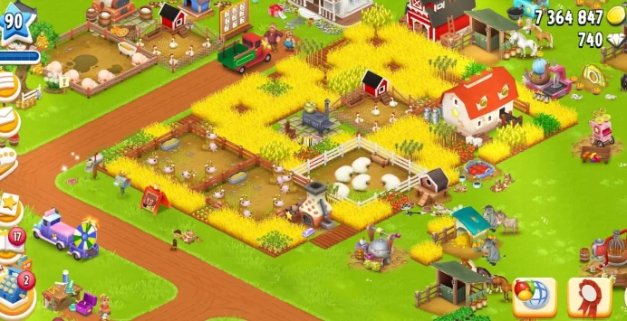 Silo Storage 2,150◆7.3M+ Coins◆Farm Level 90+◆7,550 Barn Storage◆740 Diamond◆Town Hall Unlocked◆27 Slot◆7.5K Tools◆Fully Safe Barn
