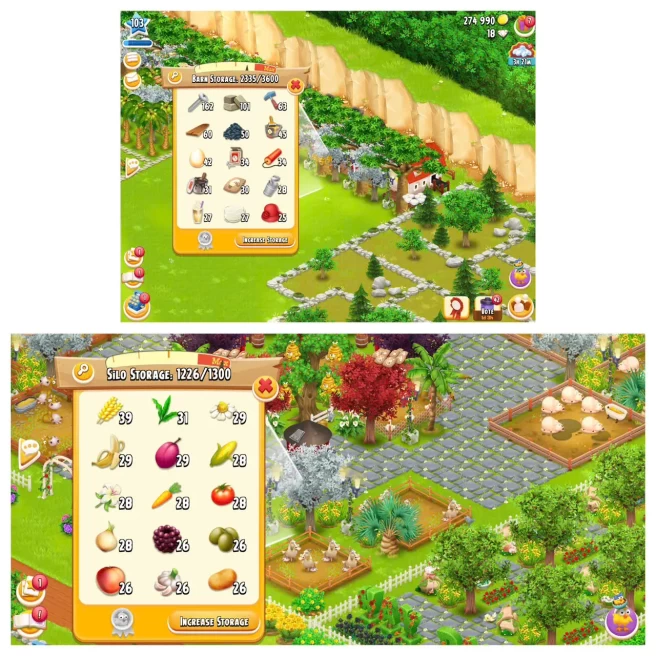 HD129 |  Level 103 |  Barn Storage 3600 | Silo Storage 1300 | Coins 200K+ | Diamonds 18 |  Android & iOS -- Instant Delivery.