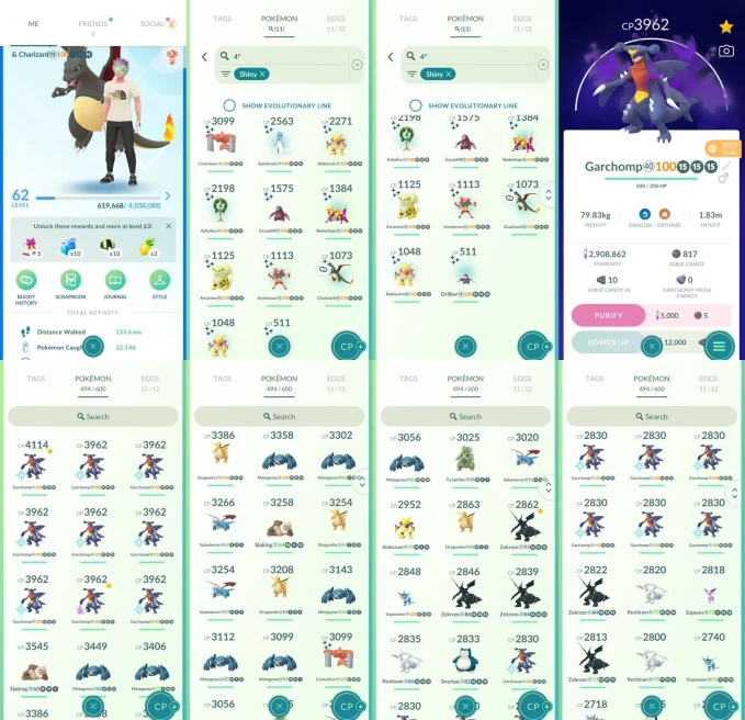 AC1438 -lv 62 Mystic | x27 3000CP | x172 2000CP | x76 Legendary | x11 SHUNDO | x96 shiny | x43 100IV | Shundo Charizard | x20 Unique legendary-p