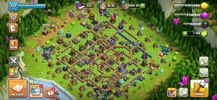 Th18 [Strong Base] [] Hero 76-81-53-60 [] Xp-177 [] Equipments-9-Epic Good [] Golden Wall [] Nc-Yes [] BEST-DEAL