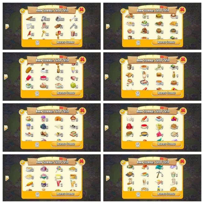 Silo 2100◆Farm Lvl 90◆Barn 7650◆9.8M+ Coins◆659 Diamond◆Full Tools◆390 Silo◆Town Hall◆6 Month Guarantee