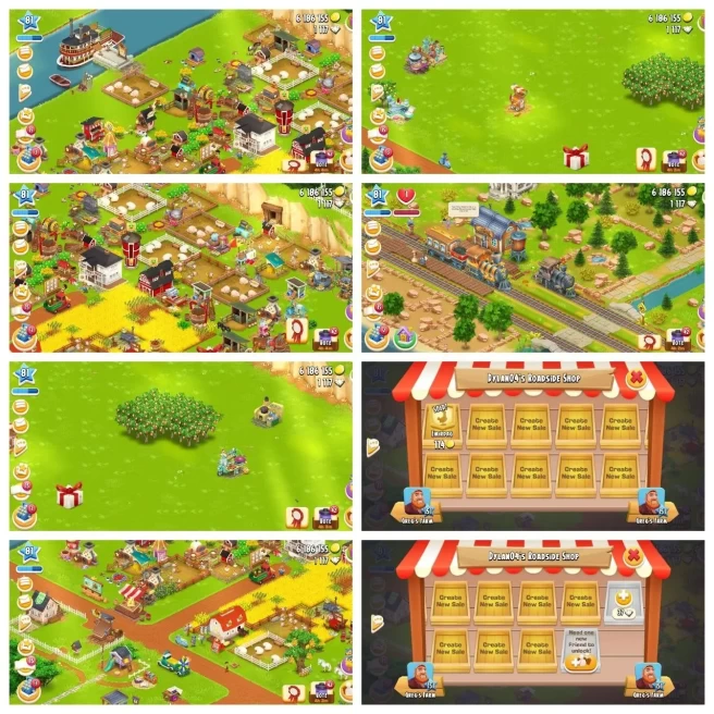 Farm Lvl 80+◆6M+ Coins◆1117 Diamond◆Barn 6050◆Silo 2050◆Full Tools◆16+ Slot◆Full Land◆6 Month Guarantee
