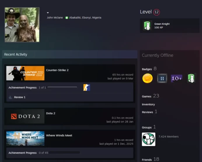 23Game-CS2 Prime 65 hours+4Medals(10Y/5Y/Loyalty Badge/Global Offensive Badge)